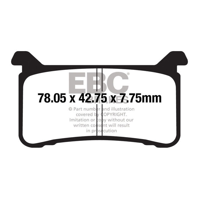EBC Double-H Sintered Brake Pads – Front: Honda: 2019–2022 CB 1000 R (ABS)…