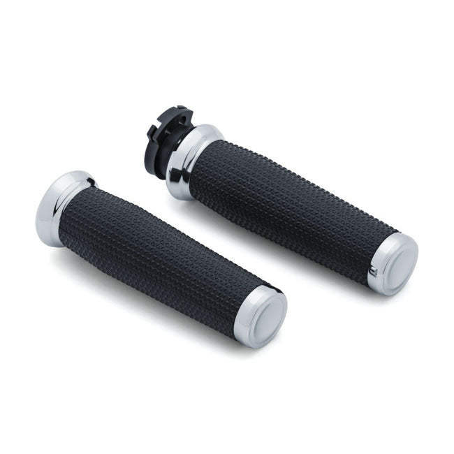Kuryakyn Thresher Grips Chrome – Kawasaki: 2004–2010 Vulcan 2000…