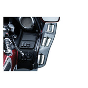 Kuryakyn ''Dragon Wings'' Air Deflectors, Smoke – 2001–2017 Honda Gold Wing GL1800 &…