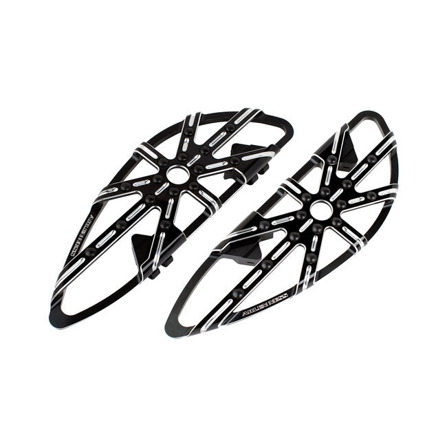 Arlen Ness 10-Gauge Rider Floorboards Black – 2014–2020 Indian Chief; Chieftain…
