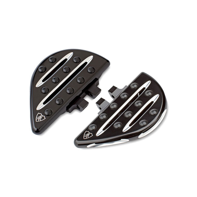 Arlen Ness Deep Cut Passenger Floorboards Black – 2014–2020 Indian Chief; Chieftain…