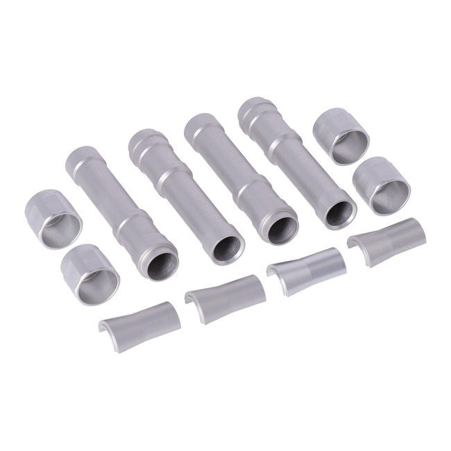 Dippert Twin Cam Aluminium Pushrod Cover Set. Silver – 1999–2017 Twin Cam