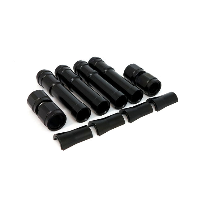 Dippert Twin Cam Aluminium Pushrod Cover Set. Black – 1999–2017 Twin Cam