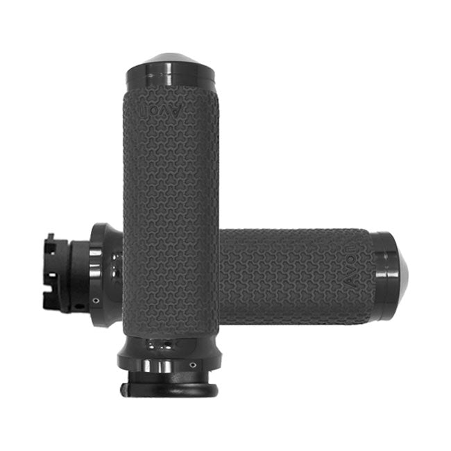 Avon Grips Avon Memory Foam Grips Black Anodized – 2015–2026 Indian Scout Models