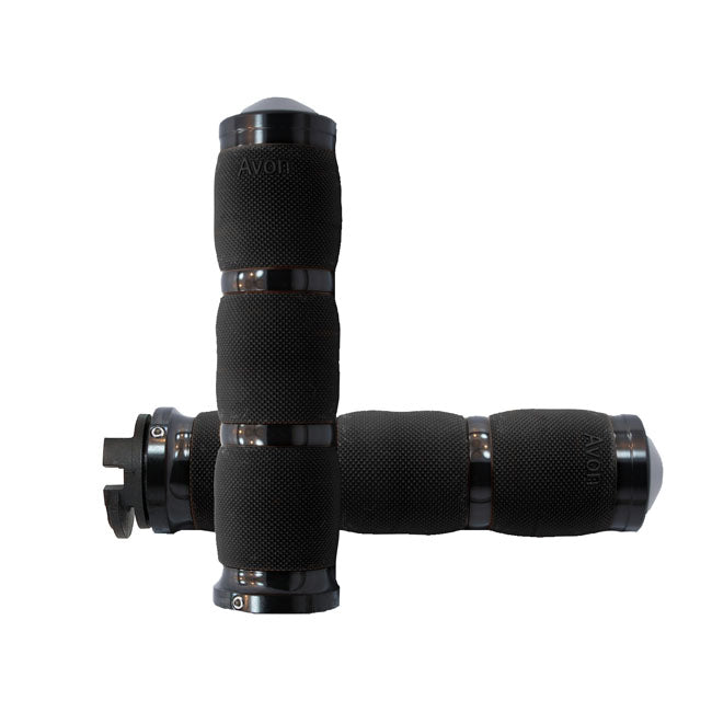 Avon Grips Avon Air Cushioned Grips Black Anodized – 2015–2026 Indian Scout Models