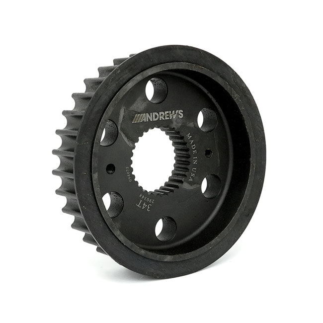 Andrews M8 Transmission Pulley 34t – 2018–2026 Softail; 2017–2026 FLT/Touring