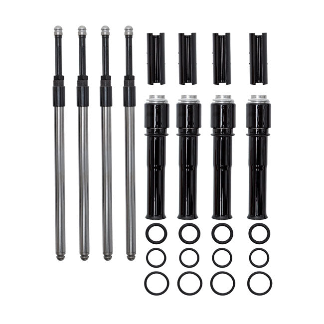 S&S Twin Cam Quickee Pushrod & Cover Kit. Gloss Black – 1999–2017 Twin Cam a/B. 88" Up to 124"…