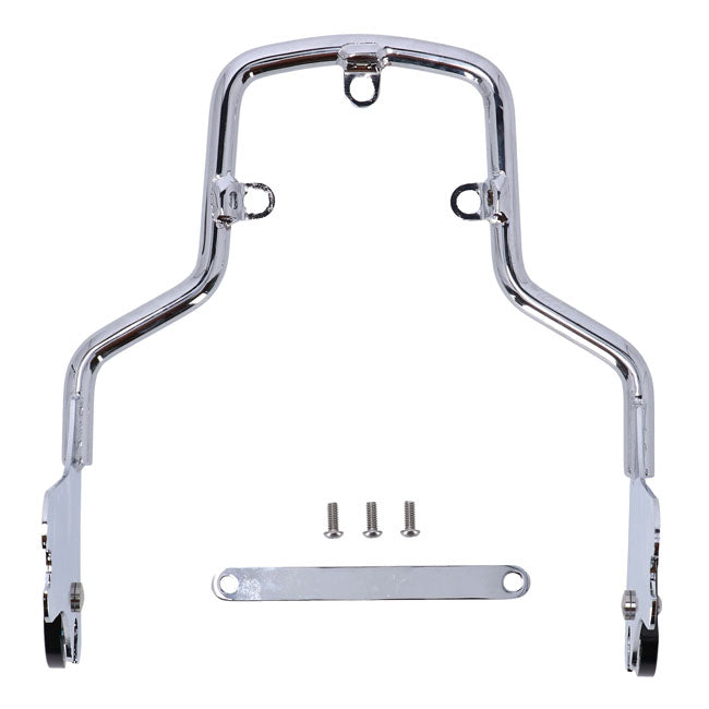 MCS Detachable Sissy Bar Side Plates. Chrome – 2009–2025 FLT/Touring