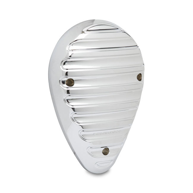 Arlen Ness Finned Horn Cover Chrome – 2018–2020 Indian (Excl Scout Models)