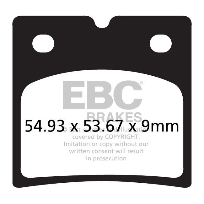 EBC Organic Brake Pads – Rear: Indian: 2010–2011 Bomber (Brembo…