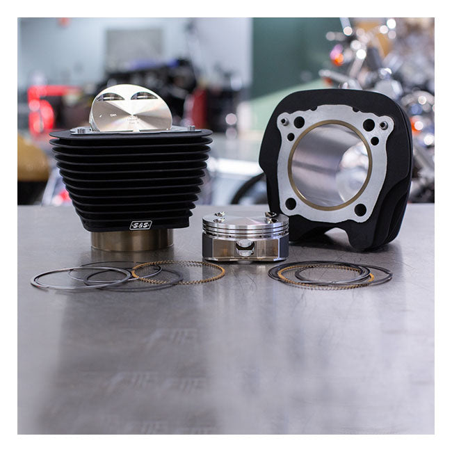 S&S 107" to 124" Big Bore Conversion Cylinder & Piston Kit – 2017–2024 107" M8