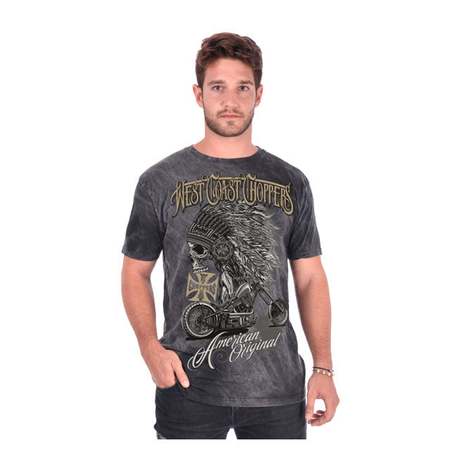 West Coast Choppers Wcc Chief T-Shirt Dark/Grey