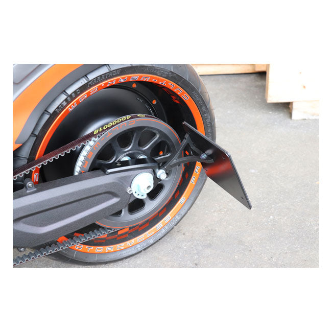 Cult-Werk Side Mount Licence Plate Bracket. Germany – 2019–2020 Softail FXDR