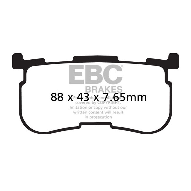 Ebc Double-H Sintered Brake Pads. Rear – Rear: 2014–2018 Trikes
