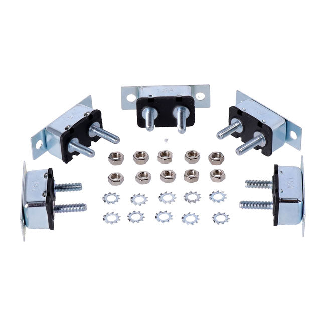 MCS Circuit Breaker, Automatic. Dual Mount, Metal. 15a