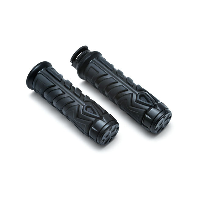 Kuryakyn Spear Grips Satin Black – Indian: 2015–2023 Scouts