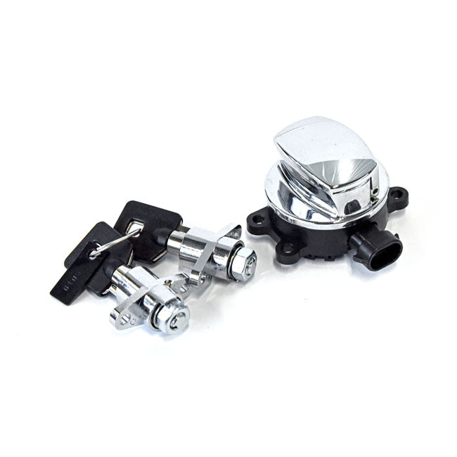 MCS FLHR Ignition Switch & Saddlebag Lock Kit. Chrome – 2014–2022 FLHR Road King; 2017–2025…