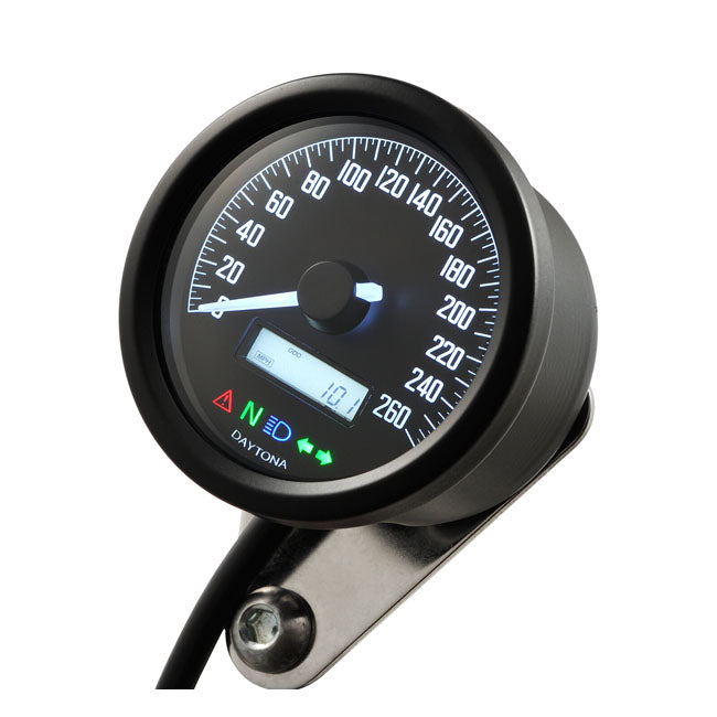 Daytona Velona 60 mm Speedometer Black 260kmh – Universal