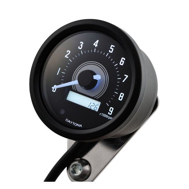 Daytona Velona 60 mm Tachometer Black 9000 RPM – Universal