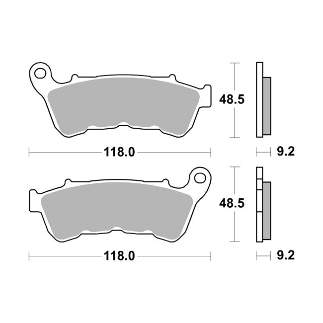 Sbs Brake Pads. Street Excel Sinter – Front: 2014–2022 XL Sportster