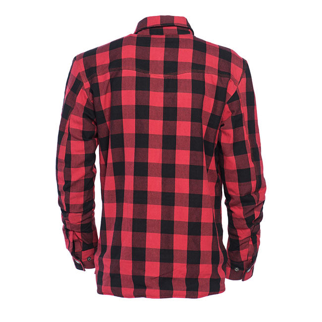 West Coast Choppers Wcc Dominator Riding Flannel Shirt Red/Black Ce Appr