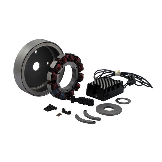 MCS 32 Amp Charge Kit, Black Regulator – 1970–1999 Big Twin