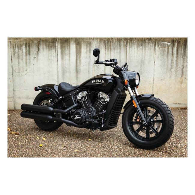 Mustang Standard Touring Solo Seat Black – 2018–2022 Indian Scout Bobber