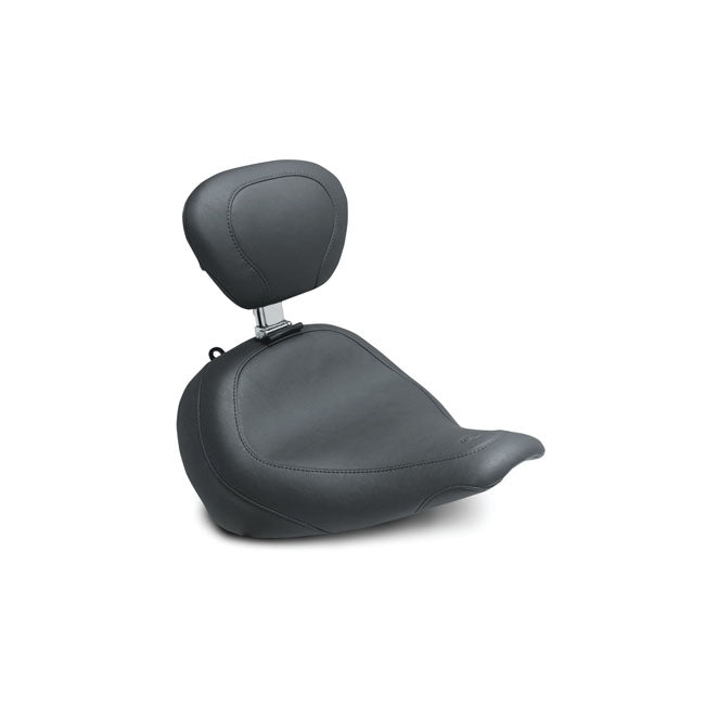 Mustang Wide Tripper Solo Seat W/Rider Backrest – Softail: 2018–2020 Flfb Fat Boy 107…