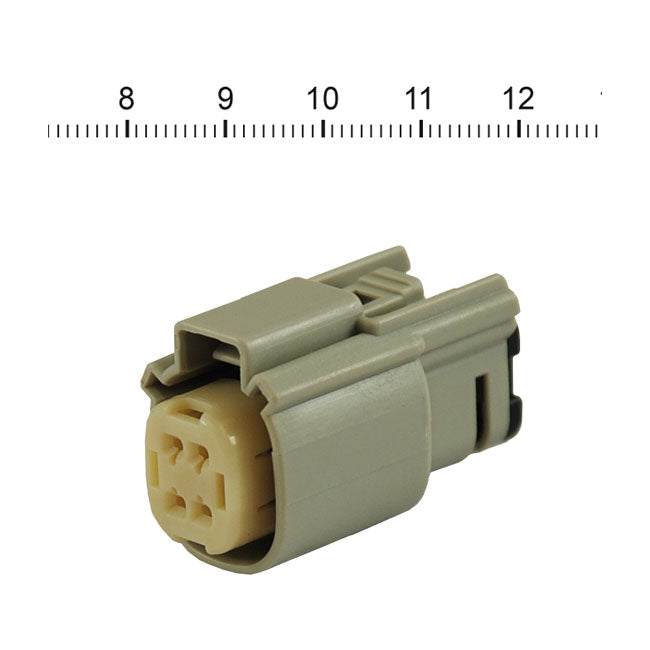 Namz Molex Mx-150 Connector. Grey, Plug, 4-Pin – 2007–2026 Various H-D