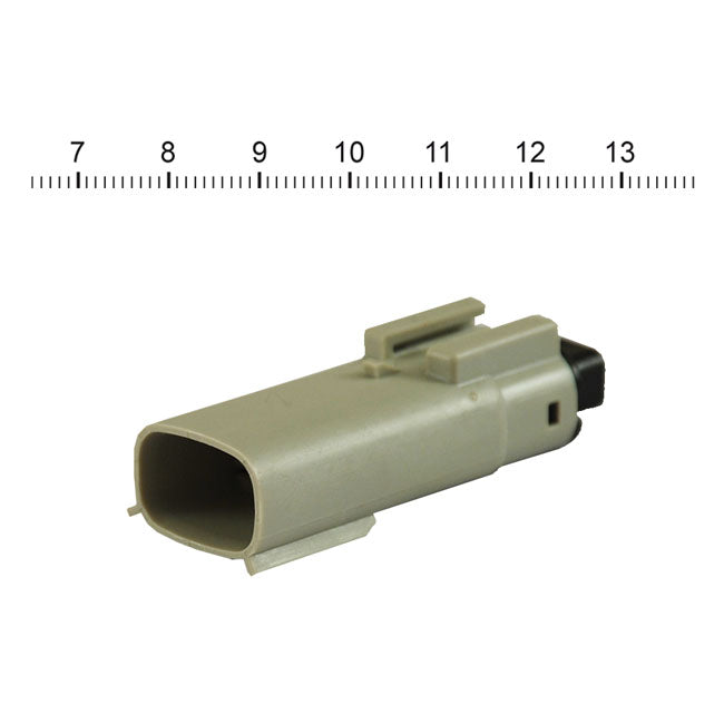 Namz Molex Mx-150 Connector. Grey, Receptacle, 3-Pin – 2007–2026 Various H-D