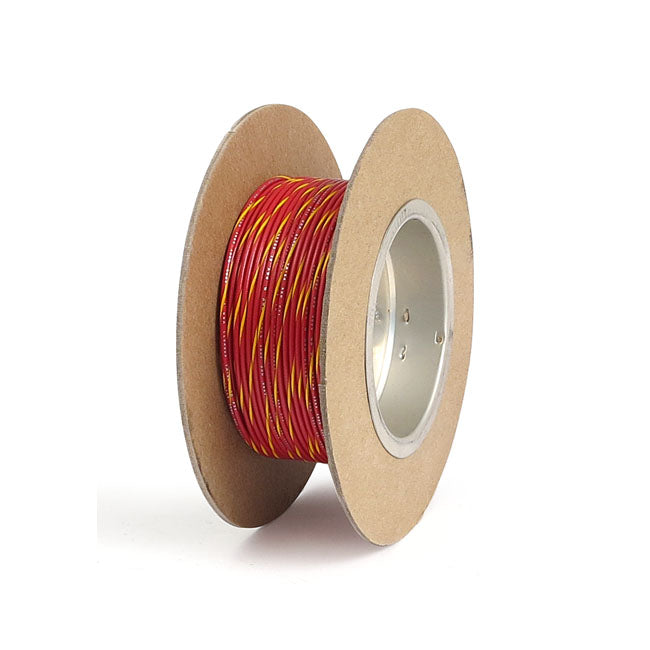 Namz Wire on Spool. 18 Gauge, 100ft. Red/Yellow