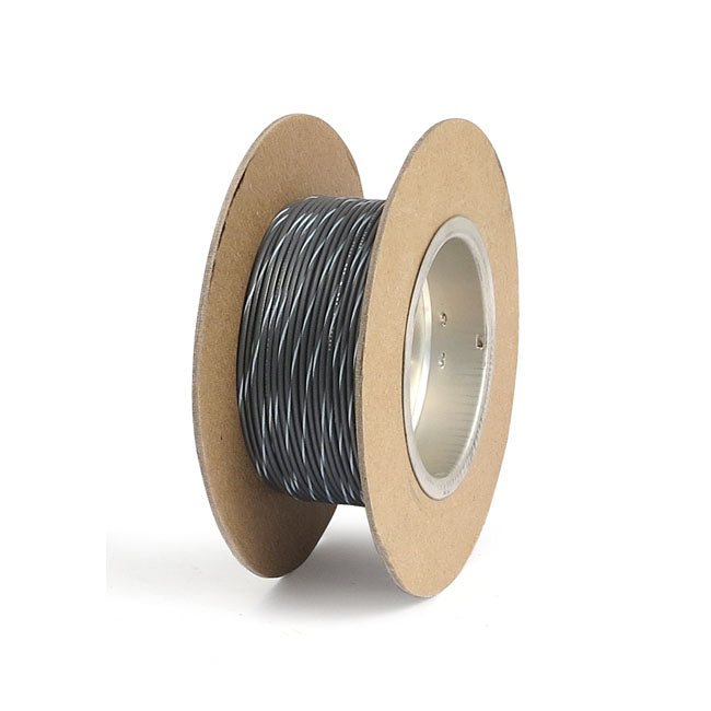 Namz Wire on Spool. 18 Gauge, 100ft. Grey/White Stripe