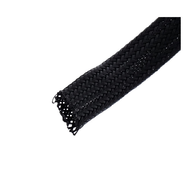 Namz Braided Flex Sleeving. Black, 1/2" (12.7mm) ID