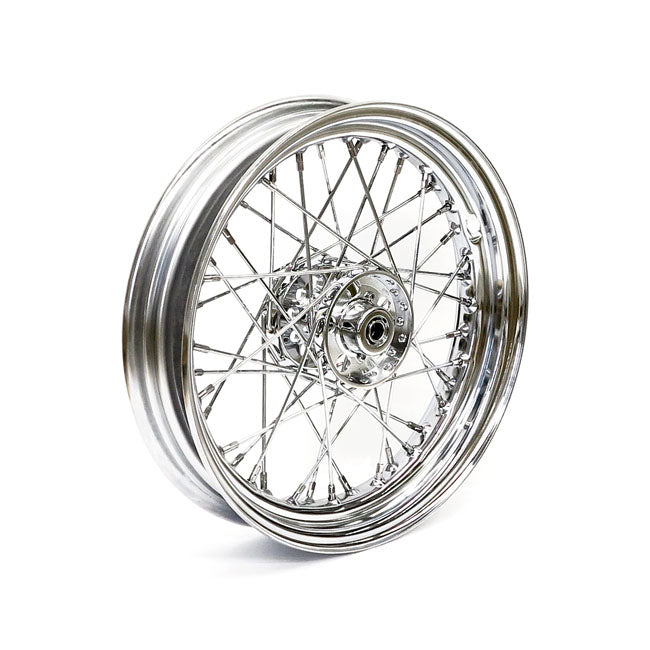 MCS 3.00 x 16 Wheel 40 Spokes Chrome – 1967–1972 FL Front and Rear; 1971–1972…