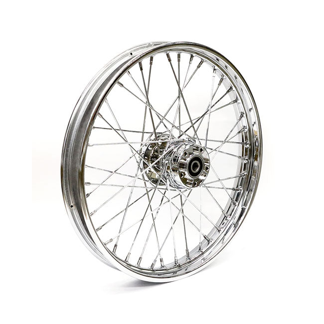 MCS 2.15 x 21 Front Wheel 40 Spokes Chrome – 2000–2007 FXST/S/B/D; FLSTC/S; FXDWG