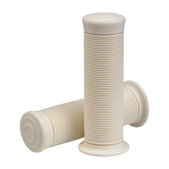 Biltwell 7/8" Tpv Grips Kung Fu White – for 7/8" (22 mm) Handlebars