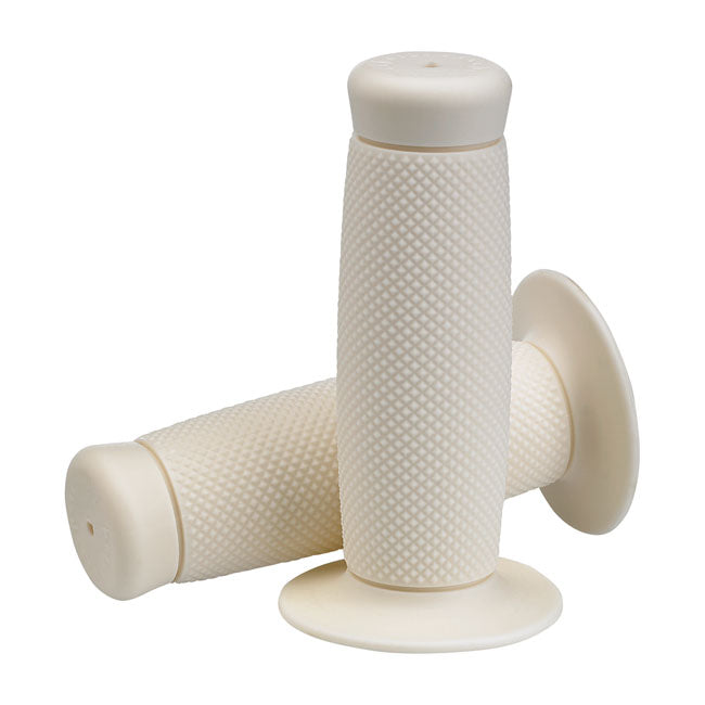Biltwell 7/8" Tpv Grips Renegade White – for 7/8" (22 mm) Handlebars