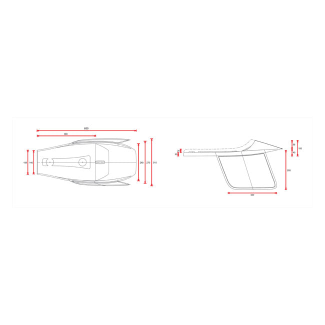 C-Racer Flat Racer Scr4.1 Seat with Side Number Plates – Universal