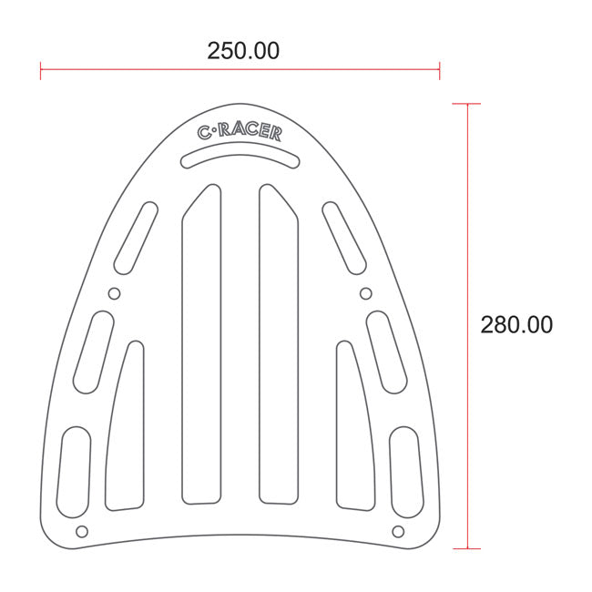 C-Racer Luggage Rack No6 – Yamaha SR400/500 Pre-FI Models