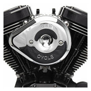 S&S Stealth Teardrop Slasher Cover. Chrome – S&S Stealth Air Cleaners