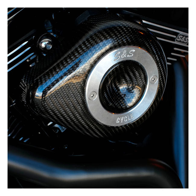 S&S Carbon Teardrop Air Cleaner Kit – 2018–2024 Softail; 2017–2025…