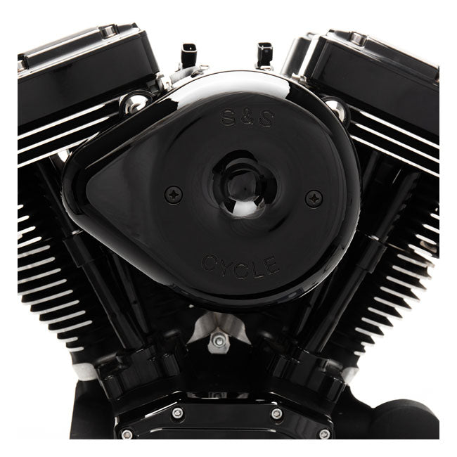 S&S Black Teardrop Air Cleaner Kit – 2000–2015 Softail; 1999–2017 Dyna…