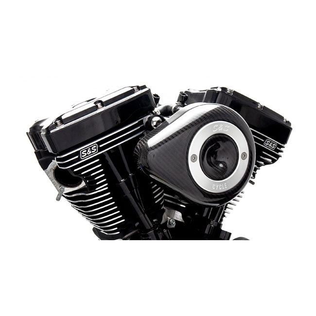S&S Carbon Teardrop Air Cleaner Kit – 2008–2016 FLT/Touring; 2016–2017 Softail…