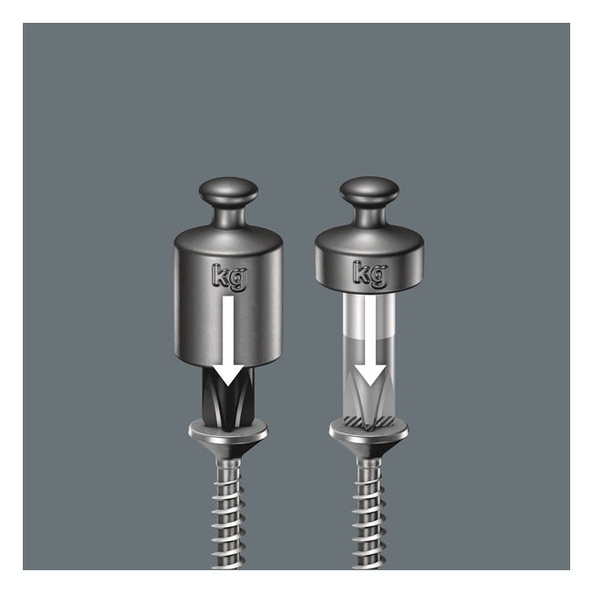 Wera Screwdriver Set 6 Pcs. Kraftform 300 Plus – Phillips; Pozidriv & Slotted Screws