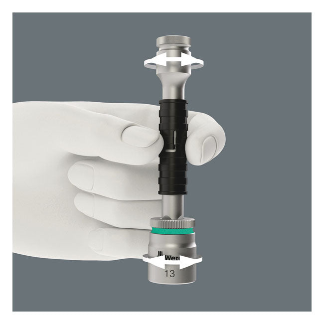 Wera Zyklop 1/4" Flexible Lock Short Extension 75 mm – 1/4" Drive