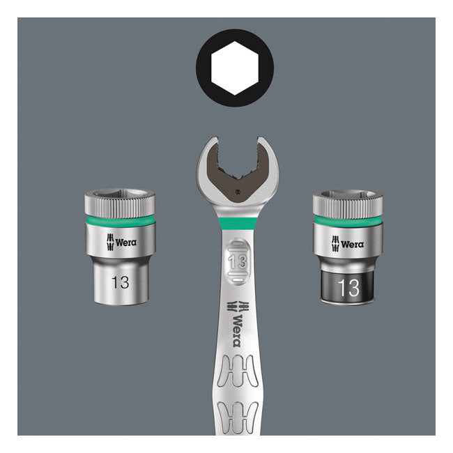 Wera Zyklop 3/8" Socket with Holding Function - Metric 14.0 – Hex Bolts and Nuts