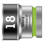 Wera Zyklop 3/8" Socket with Holding Function - Metric 18.0 – Hex Bolts and Nuts