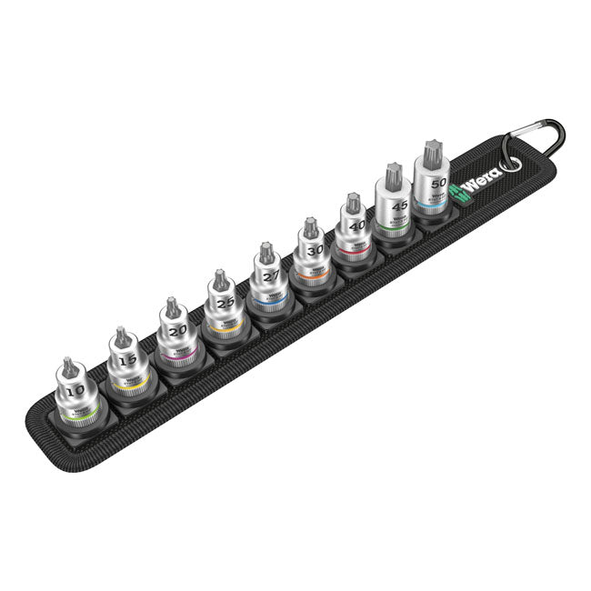 Wera Socket Belt with 3/8" Drive Torx® Socket Bits – Torx® Screws
