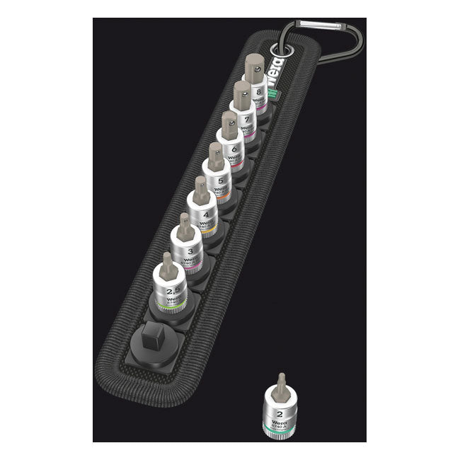 Wera Socket Belt with 3/8" Drive Hex Sockets - Metric – Hex (Allen Head) Bolts