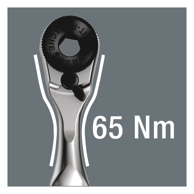 Wera Zyklop Ratchet Kit Kraftform Mini 2, 1/4" Drive Metric – Torx®; Hex (Allen Heads); Phillips…